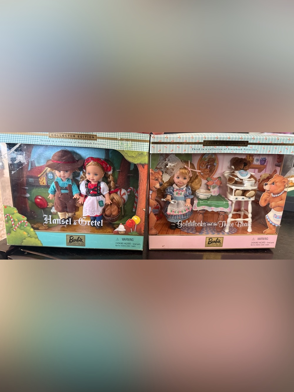 Barbie collector 2nd & 3rd storybook. Hansel & Gretel Goldilocks & 3 bears 2000